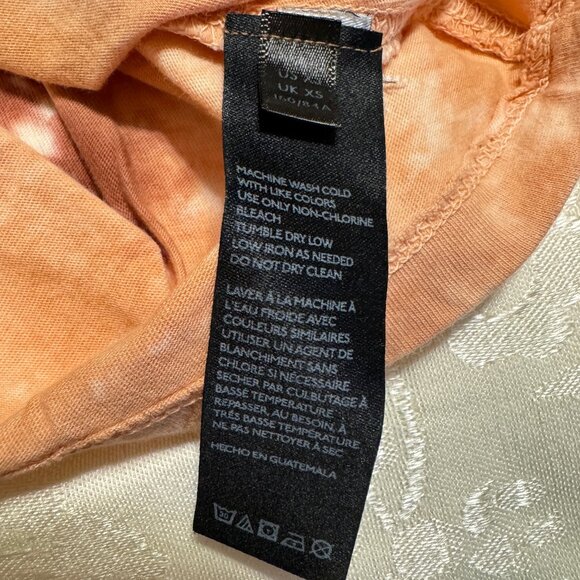 FREE PEOPLE We The Free Be Free Long Sleeve Tie Dye Tee in Cabernet Combo - Picture 7 of 9